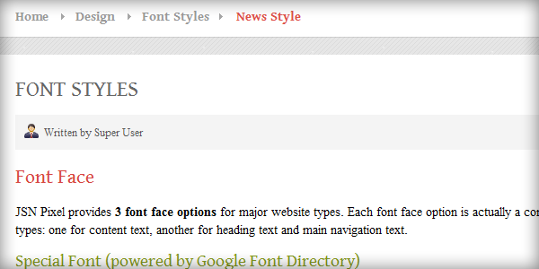 Font Face News Special